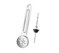 Llave ajustable de acero inoxidable, llave ajustable, herramienta de pedalier para bicicleta de montaña, llave ajustable con estabilizador, multifuncional para ciclismo al aire libre, plata