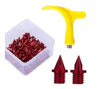 Llave ajustable de acero inoxidable, llaves de mordaza ajustables, 50 piezas de claves para zapatos de correr con llave de 5 mm, clavos de repuesto prácticos universales para zapatos de correr para