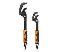 Llave ajustable de autobloqueo con mandíbula ancha para tareas eléctricas de fontanería y mantenimiento con diseño de mango ergonómico (grande)