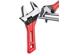 Llave ajustable de gran apertura, llave ajustable, juego de llaves de apertura de mandíbula ancha, agarre ergonómico, llave de drenaje de fregadero de gran apertura, herramientas de baño para tuberías