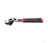 Llave ajustable de mandíbula autoajustable, contacto de tres puntos, acero al cromo vanadio, varios tamaños, mango antideslizante, agarre ergonómico TPR para mecánicos, fontanería, hogar, R (12