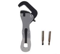 Llave ajustable en miniatura de 130 mm de acero de aleación de alta resistencia con mango corto 2 en 1 llave con destornillador de cruz ranurada para reparaciones electrónicas de muebles automotrices