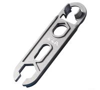 Llave ajustable, herramienta de fontanería 16 en 1 para aireador de grifo y extracción de cartuchos, construcción de aleación de aluminio, enchufes de 6-46 mm, diseño compacto de 180 mm