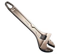 Llave ajustable, llave multifunción de acero al carbono con escala graduada y llave hexagonal integrada para fijación mecánica (8 pulgadas)