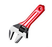 Llave ajustable optimizada para el mantenimiento del baño, incluyendo el cabezal de ducha del grifo y los ajustes del perno del inodoro (6 pulgadas)