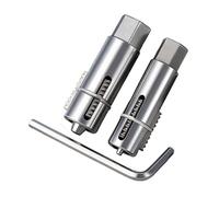 Llave Allen - Herramientas Para Extraer Tubos Rotos | 12 Mm Y 14 Mm 2 Piezas Removedor De Tornillo Ajustable Con Llave Allen Kit De Reparación Durable Para Válvula De Grifo Montaje De Rosca H