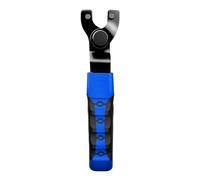 Llave amoladora, llave de mango antideslizante de 2 garras, apertura ajustable de 6 a 47 mm, llave de tuerca de bloqueo de mango de goma antideslizante, para reparación de molienda de martillo