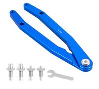 Llave amortiguadora de bicicleta de doble cabeza, herramienta de llave de bicicleta ajustable, llave de aleación duradera, kit de mantenimiento de fácil extracción para fijar y mantener