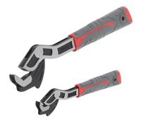 Llave Autoblocante Multifunción de 2 Piezas para Tuberías y Abrazaderas | Acero Aleado, Mordaza de Gran Apertura y Mango Ergonómico, Uso Residencial y Reparación Automotriz