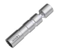 Llave bujía Encendido Ángulo Magnético Fino para Bujías De Pared Llave De Vaso para Bujías Herramientas De Extracción Coche Compatible con Benz(14 mm)
