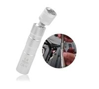 Llave Bujías,14mm/16mm Llave Magnética,Llave Bujía Giratoria Flexible,Llave de Bujía de 3/8 Pulgadas,Herramienta de Llave Vaso para Automóviles,Llave para Quitar Bujías,Llave de Bujía Magnética