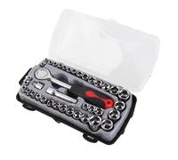 Llave Carraca Juego Enchufes 40 Uds. Práctico Juego Herramientas Reparación Automóviles Para Motocicletas Y Bicicletas Herramientas Para El Hogar Llave De Trinquete Hexagonal