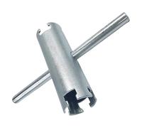 Llave coladora de cesta de doble extremo, mecánica, manual, para desagüe de bañera, mantenimiento de baño, herramienta de fontanería para el hogar