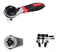 Llave combinada de carraca de 6-22 mm para reparación de coche | Rango de 6-22 mm, métrico e imperial, acero cromado, duradero, versátil