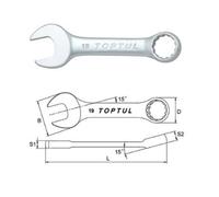 Llave combinada TOPTUL 16 mm corta