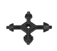 Llave Compacta de Chuck Key Mini 4 en 1 Taladro de Chuck con Diseño Perforado, Cuelgue la Línea Fácilmente