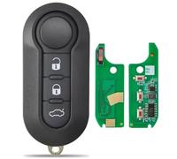 Llave completa electrónica compatible con Alfa Giulietta Fiat Bravo 500 Ducato Iveco Lancia Ypsilon Musa Delta Peugeot Boxer Citroen Relay Jumper Mando a distancia 3 botones para BSI M Marelli