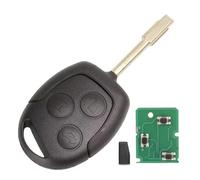 Llave completa electrónica para programar Ford Mondeo Puma Fiesta Focus c-Max Fusion s-Max ka Galaxy Transit Escort Cougar - Mando a distancia 433 MHz ID63 4D63 80Bits Chip Pro-Plip