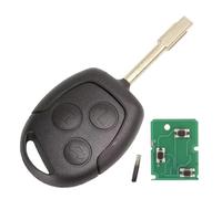Llave completa electrónica para programar para Ford Mondeo Puma Fiesta Focus C-Max Fusion S-Max KA Galaxy Transit Scorpio Escort Cougar - Mando a distancia 433Mhz ID60 4D60 Glass Pro-Plip