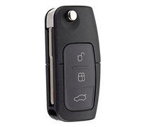 Llave con Mando a Distancia Plegable de Coche, de Katur, con 3 Botones, de 433 MHz, para Ford con Chip 4D-63