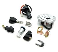 Llave Contacto Moto Bloqueo para Keeway para RKS 125 150 200 Cerraduras De Interruptor Tapa Tanque Combustible De 6 Orificios para Llave Asiento Accesorios Llave Encendido(Full Set)