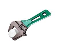 Llave corta pequeña - Llave ajustable corta y ancha, llave ajustable de apertura de mandíbula ancha | Punta de llave de mango corto, llave de tubería, llave de manguera resistente para garaje de