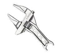 Llave Crescent | Herramienta ajustable de 6 a 75 mm con gran apertura y mango corto, para fontanería de baño y cocina, para cocina, cuarto de baño, lavabo, grifo de bicicleta y uso doméstico
