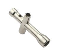 Llave cruzada, llave de tubo, llave de mantenimiento de tuerca antideslizante, construcción de acero al carbono, se a M2 M2.5 M3 M4 para uso robótico y reparación del hogar, herramienta de