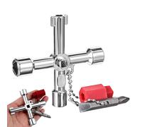 Llave cuadrada, llave de 4 bordes, llave cruzada, universal, llave de armario cuadrada, llave triangular, cubo de basura, llave triangular, llave triangular, para postes de bloqueo, grifo de boca de