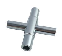 Llave Cuadrada Multifuncional de 4 Vías para Cajas Eléctricas, Gas, Agua y Contadores de Electricidad - Dimensiones Interiores de 6,5 mm, 7 mm, 8 mm, 9 mm - Herramienta Esencial para Mantenimiento