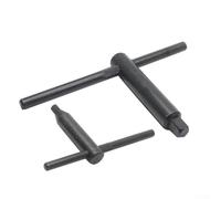 Llave cuadrada para fresado portabrocas de torno con mango en T, acero al carbono endurecido, 1 unidad, adecuada para enrutadores CNC y máquinas de torno de 8 mm y 17 mm (14 x 14)