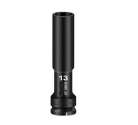 Llave de accionamiento 1/2, cabeza hexagonal, adaptador de 8-24mm, convertidor de llave inglesa, herramientas de extracción de neumáticos con enchufe de Impacto Profundo(13MM)