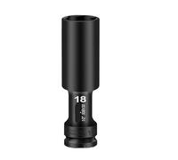 Llave de accionamiento 1/2, cabeza hexagonal, adaptador de 8-24mm, convertidor de llave inglesa, herramientas de extracción de neumáticos con enchufe de Impacto Profundo(18MM)