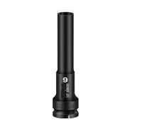 Llave de accionamiento 1/2, cabeza hexagonal, adaptador de 8-24mm, convertidor de llave inglesa, herramientas de extracción de neumáticos con enchufe de Impacto Profundo(9MM)