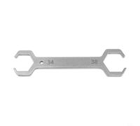Llave de acero de doble función para desmontaje y limpieza del distribuidor de agua en instalaciones de calefacción de suelo radiante y trabajos de mantenimiento (34-38)
