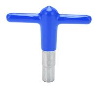 Llave de afinación de llave en forma de T para tambor con mango de silicona Cubierta protectora antideslizante Construcción de aleación Zine para bateristas y amantes de la música (Blue)