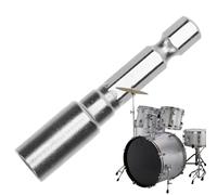 Llave de afinación de tambor, llave de afinación de piano, accesorios de hardware de percusión, diseño de metal compacto adecuado para Snare, jazz, viajes, uso doméstico, 0.39 x 0.39 x 1.97 pulgadas