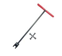 Llave de agua - T-Shaped Check Valve Spanner | Valve Shut-Off Tool for Home Plumbing, Garden and Lawn Irrigation, Backyard Water Systems, Outdoor Projects, Camping Utilities, Construction