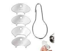 Llave de aireador - Grifo de lavabo de 8.1x4x4cm | 4 piezas llave segura y duradera, herramientas clave de aireador de acero inoxidable, para cocina, baño interior reparación al aire libre