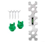 Llave de aireador manual con nivel integrado, herramienta de acero inoxidable para instalación y extracción de cabezales de ducha, grifos, tuberías de manguera