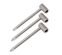 Llave De Ajuste Hexagonal Para Varilla De Armazón De Guitarra Acústica, 3 Uds., 6,35mm, 7mm, 8mm, Llaves Para Varilla De Armazón De Guitarra, Herramienta Accesorios De Reparación (Color : Silver)