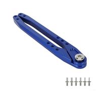Llave de aleación de aluminio robusta para amortiguador trasero, ideal para mantenimiento de motos de cross (azul)