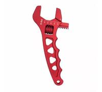 Llave de aluminio compacta para aplicaciones de montaje de manguera, mango ergonómico para un mejor agarre y control (rojo)