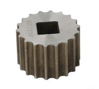 Llave de amortiguador de horquilla de acero inoxidable para Lefty Ocho 3., 39 mm, 18 puntos para herramienta, para llave de reparación de horquilla delantera para kit de mantenimiento de ciclismo