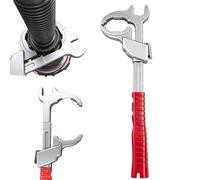 Llave de bloqueo en varios tamaños - 32,1 x 9,2 cm, multifuncional, 86 mm de ancho, apertura de mordaza en forma de C, pinzas de tubo ajustables, para accesorios, tuercas, fijaciones debajo de la piel