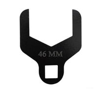 Llave de bomba de agua de 41/46 mm para reemplazo de correa de distribución de coche, construcción de acero de aleación tratado térmicamente con 1/2 unidad cuadrada y diseño antideslizante (46 mm)