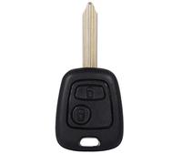Llave de botones, Estuche de carcasa de llave, Estuche de carcasa de llavero de llavero de hoja en blanco sin cortar con control remoto de 2 botones