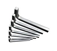 Llave de cabeza cuadrada en L para fijación de tornillo cuadrado, diseño de 4 puntos para evitar resbalones, fabricado con acero al cromo vanadio longitud 310 mm (7 mm)