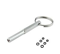 Llave de cabeza ovalada, llave de cabeza ovalada con llavero, herramienta de reparación de acero inoxidable para cafeteras automáticas, llavero portátil para Jura, para Krups y para AEG, con 6 sellos