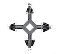 Llave de carraca 4 en 1, herramienta para una conversión rápida entre tareas de apriete y ajuste del portabrocas (trompeta pequeña)